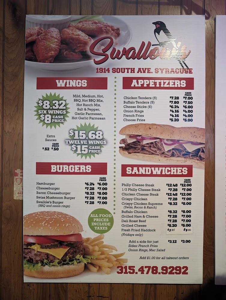 Swallow's Menu image 1
