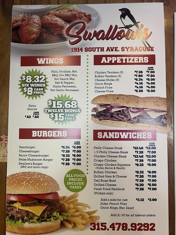 Swallow's Menu image 2